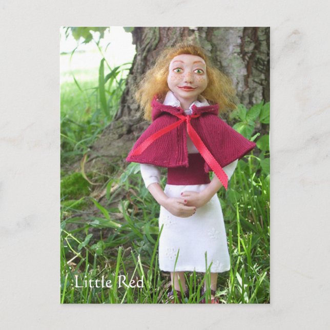 Cartão Postal Vermelho pequeno (Frente)