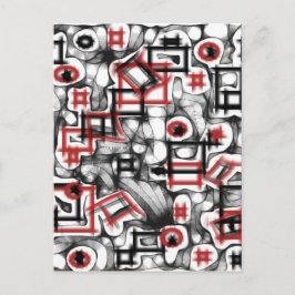 Cartão Postal Vermelho por toda a parte