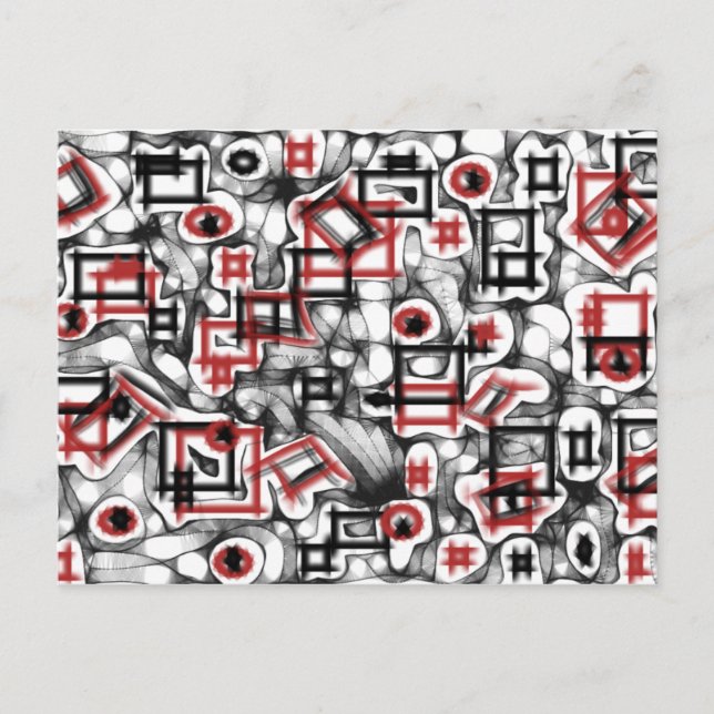 Cartão Postal Vermelho por toda a parte (Frente)