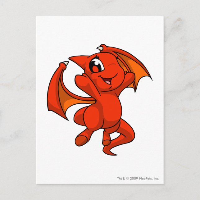 Cartão Postal Vermelho Shoyru (Frente)