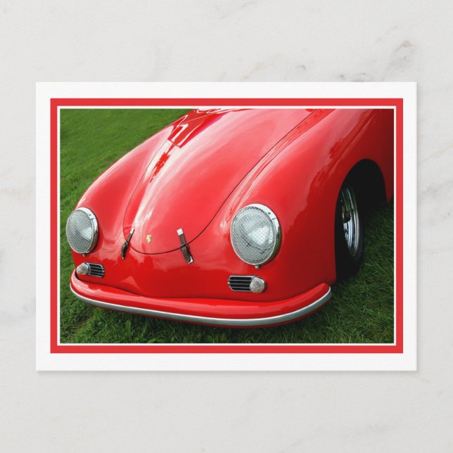Cartão Postal Vermelho Vintage (Frente)