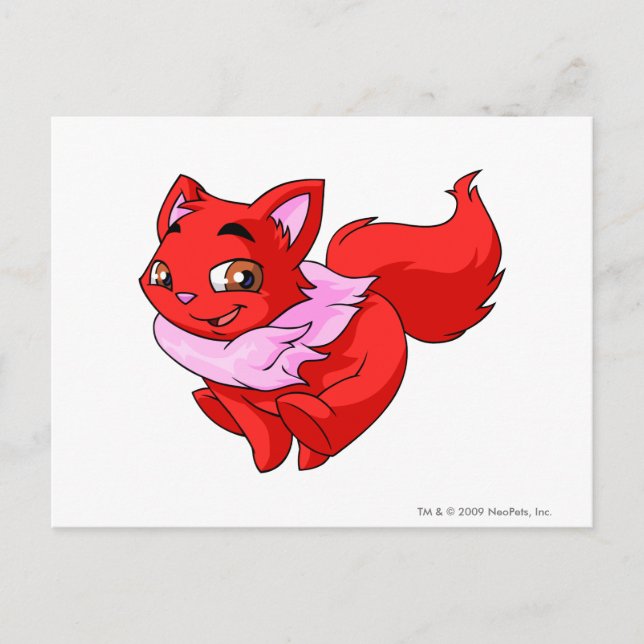 Cartão Postal Vermelho Wocky (Frente)