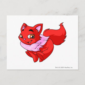 Cartão Postal Vermelho Wocky