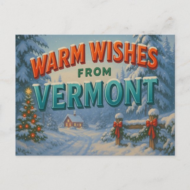 Cartão postal VERMONT (Frente)