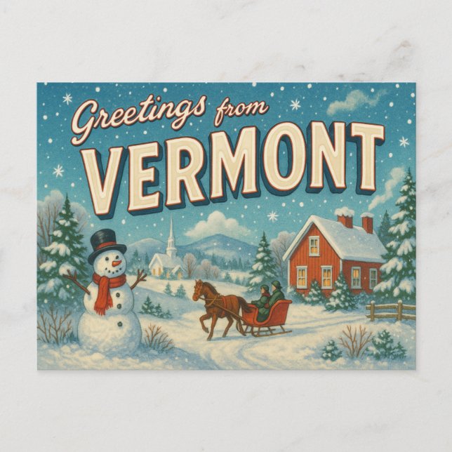 Cartão postal VERMONT (Frente)