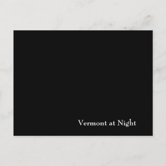 Cartão Postal Vermont à noite