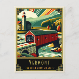 Cartão Postal Vermont | Art Deco