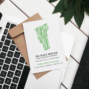 Cartão Postal VERMONT Movimentamos novo endereço Nova casa