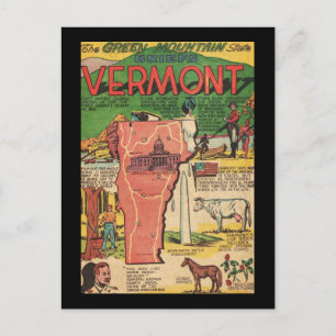 Cartão Postal Vermont o Estado da Montanha Verde