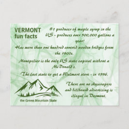 Cartão Postal Vermont, os Fatos Divertidos do Estado da Montanha