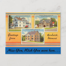 Cartão Postal Vermont, Saudações de Hardwick