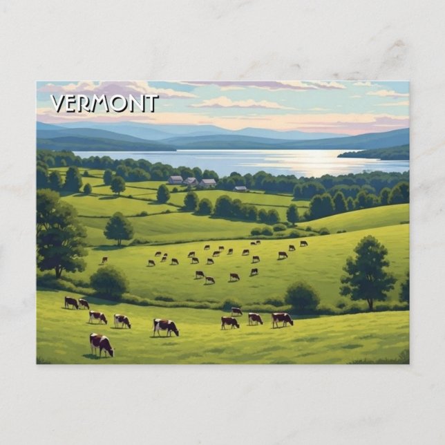 Cartão Postal Vermont Shelburne Farms Travel (Frente)