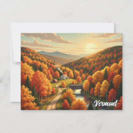 Cartão Postal Vermont Viagem