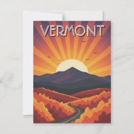 Cartão Postal Vermont Viagem