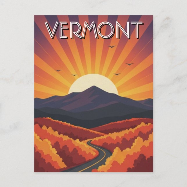 Cartão Postal Vermont Viagem (Frente)