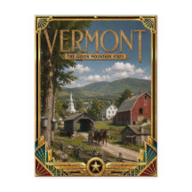 Vermont Vintage Art Deco Idade Dourada