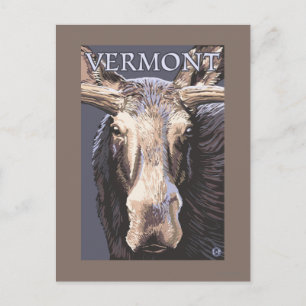 Cartão Postal VermontMoose para Cima