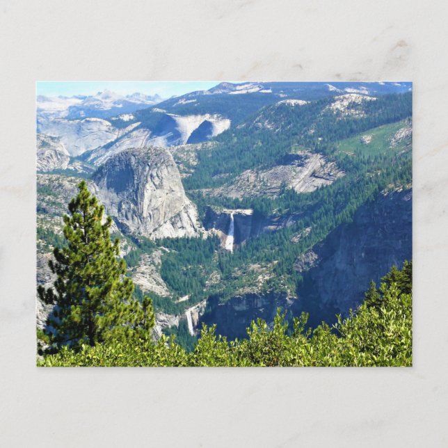 Cartão Postal Vernal e Nevada caem do Glacier Point, CA (Frente)