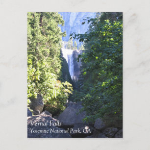 Cartão Postal Vernal Falls, Parque Nacional de Yosemite, Cartão-