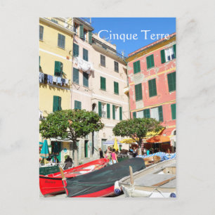 Cartão Postal Vernazza, Cinque Terre, Itália