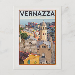 Cartão Postal Vernazza - Igreja dos Papais noeis Margherita d'An