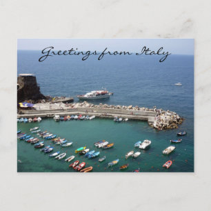 Cartão Postal vernazza italy saudações