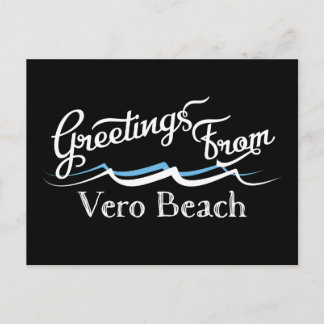 Cartão Postal Vero Beach Water Waves