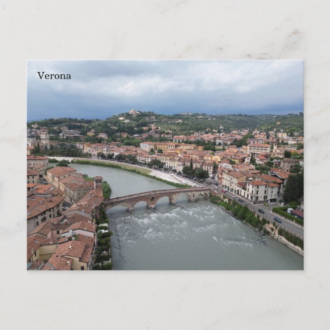 Cartão Postal Verona Itália (Frente)