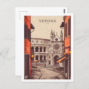 Cartão Postal Verona Italy Famous Viagem Place