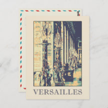 Versailles château ilustração France Postcard