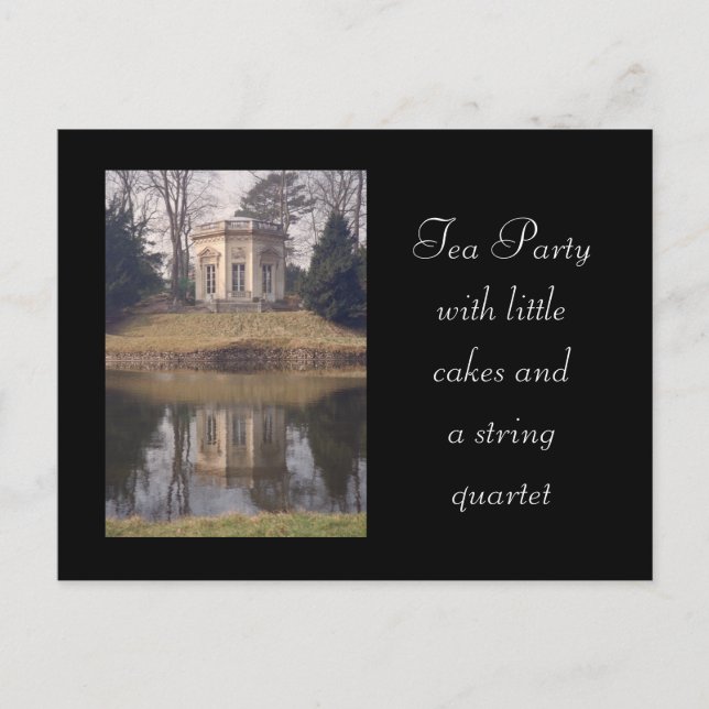 Cartão Postal Versailles Tea House (Frente)