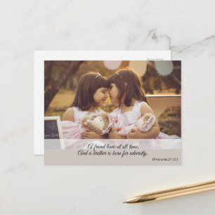 Cartão Postal Versículo Bíblico Espiritual Moderno Fofo Feminino