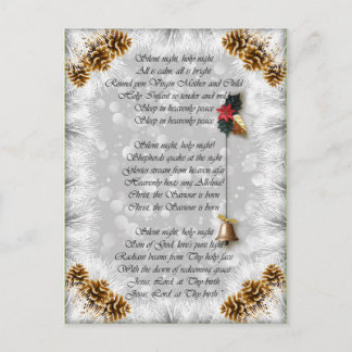 Cartão Postal Verso noturno silencioso