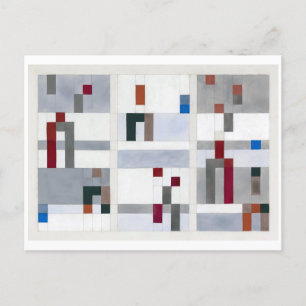 Cartão Postal Vertical Horizontal Sophie Taeuber-Arp