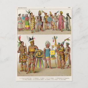 Cartão Postal Vestido mexicano