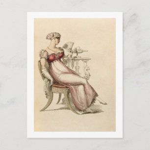 Cartão Postal Vestido ou vestido de bola, placa de moda de Ack