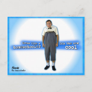 Cartão Postal Vestir como um colega de casa