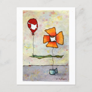 Cartão Postal Vestir Máscaras, Salvar Lives Cartão-Postal de Cor