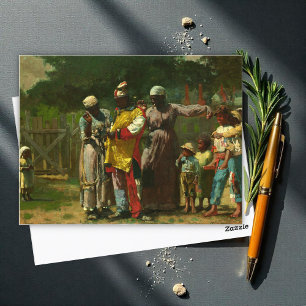 Cartão Postal Vestir para o Carnaval por Winslow Homer