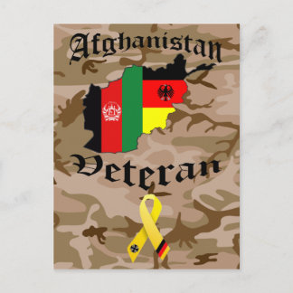Cartão Postal Veterano do Afeganistão Alemão