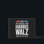 Cartão Postal Veteranos Para Harris Walz 2024 Presidencial<br><div class="desc">Veteranos Para A Campanha Presidencial Harris Walz 2024</div>