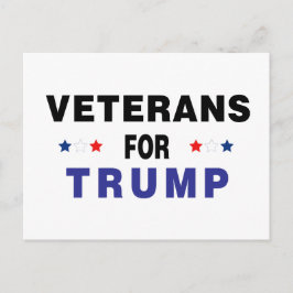 Cartão Postal Veteranos Para Trump