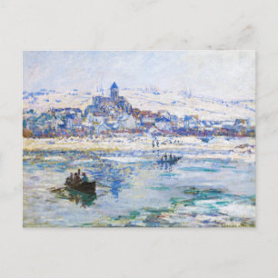 Cartão Postal Vetheuil em Winter Claude Monet