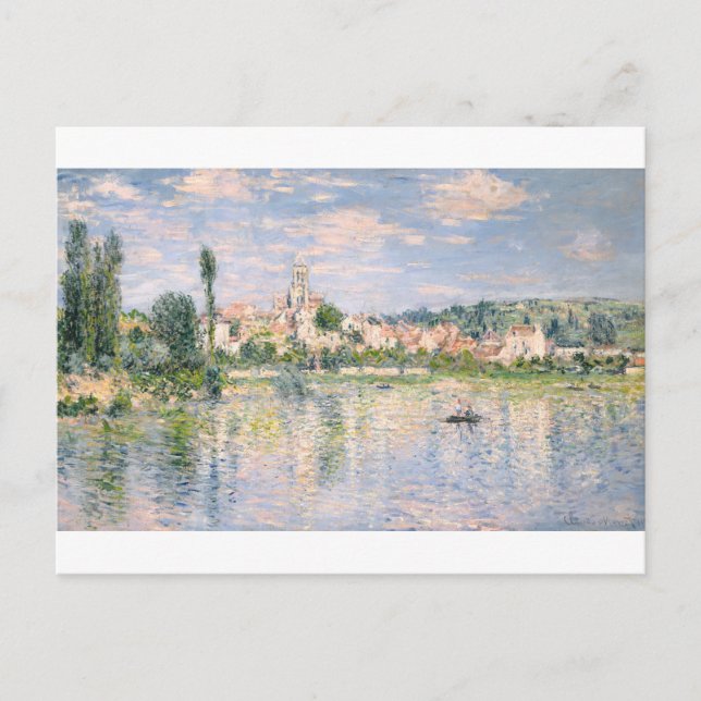 Cartão Postal Vetheuil in Summer by Claude Monet (Frente)