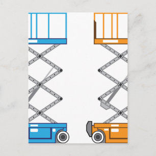 Cartão Postal Vetor de elevador do depósito