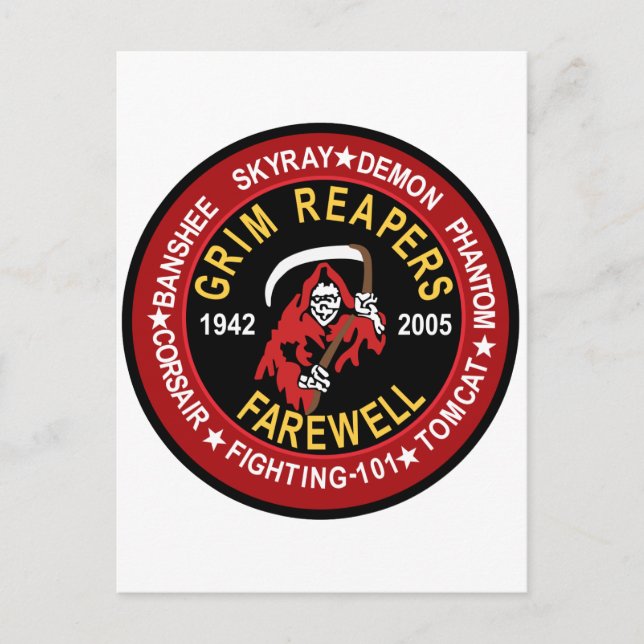 Cartão Postal VF-101 Receptores (Frente)