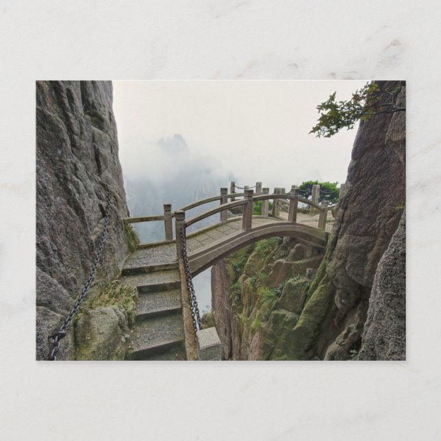 Cartão Postal Via e ponte pequena, Montanha Amarela, 2 (Frente)