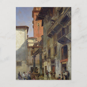 Cartão Postal Via Mazzanti, Verona, 1880