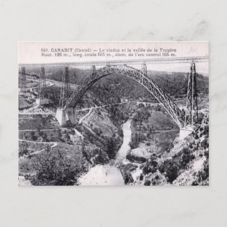 Cartão Postal Viaduto de Garabit Vintage