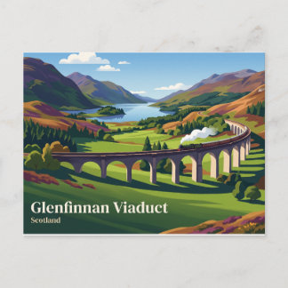 Cartão Postal Viaduto Glenfinnan Escócia